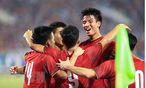  Vietnam’s U23 team won the U23 International Football Championship – Vinaphone Cup 2018 which concluded at My Dinh National Stadium in Hanoi on August 7. (Source: VNA)