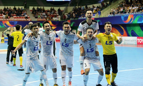  Defeating Lebanon’s Bank of Beirut, Vietnam’s Thai Sơn Nam earned a ticket to the AFC Futsal Club Championship final for the first time. (Photo: news.zing.vn)