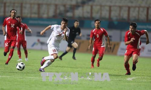  In the match between Vietnam and Nepal (Source: VNA)