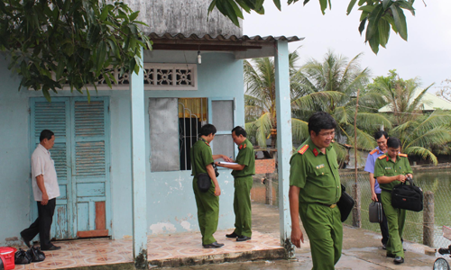 Ngôi nhà nơi xảy ra vụ án mạng.