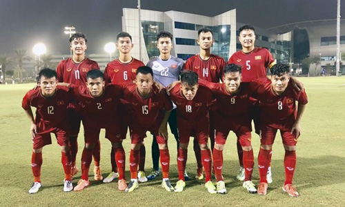  Vietnam’s U19 football squad ranked third at the four-nation international friendly tournament in Qatar. (Photo: VNA)