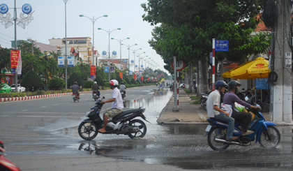 Tại đường Hùng Vương.