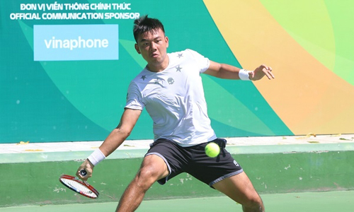 Top Vietnamese tennis star Ly Hoang Nam finishes second at the Vietnam F4 Futures tennis tournament held in his hometown in Tay Ninh province. (Photo: Vietnam Tennis Federation)