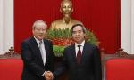 Party economic commission head receives Japanese SMBC leader