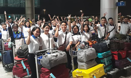 Workers leave for working at Japan. Photo: PHUONG NGHI