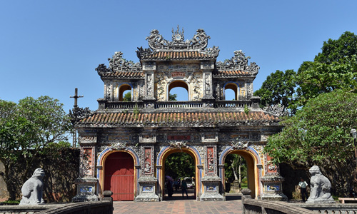 A vestige in Hue 's ancient imperial citadel complex (Photo:VGP)