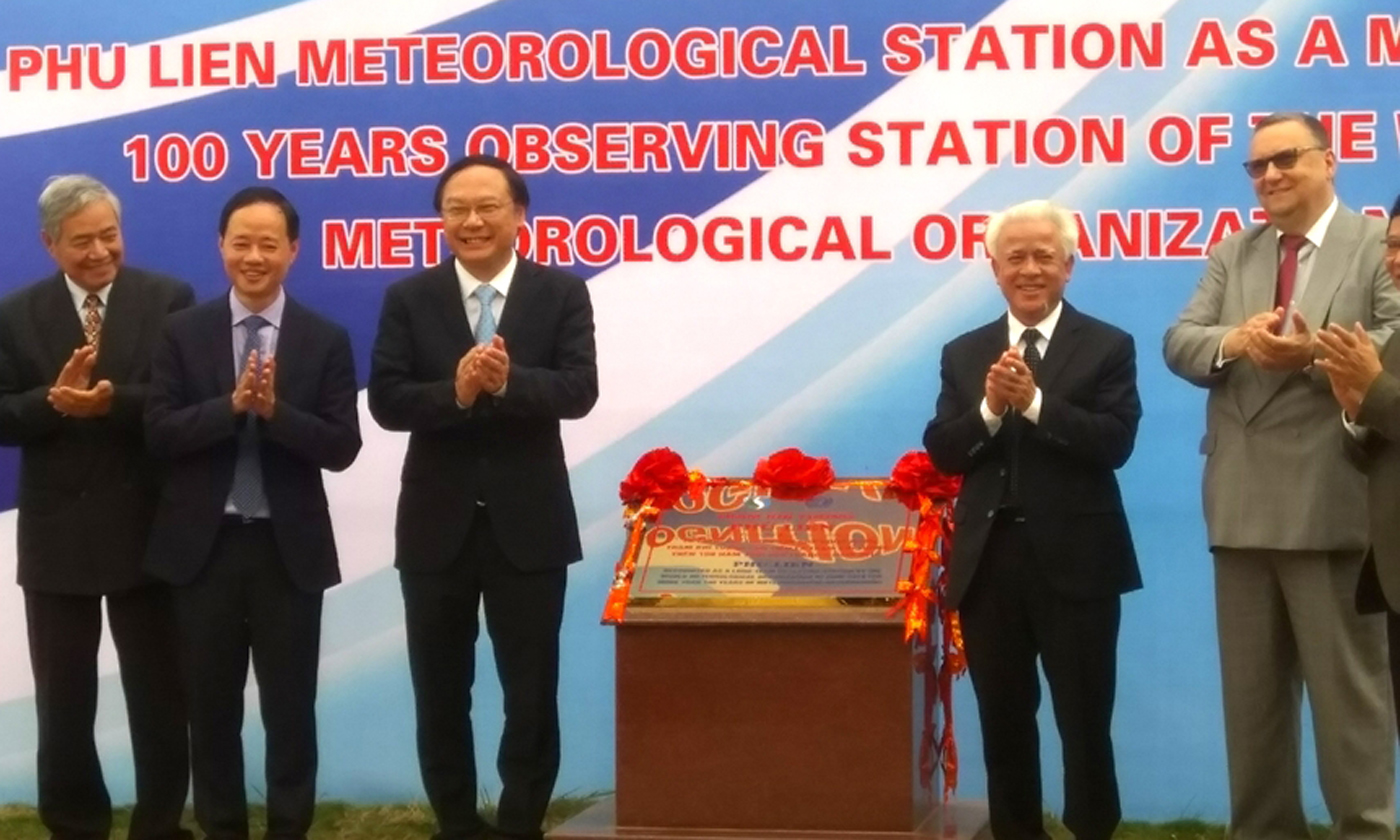 Phu Lien meteorological station is recognised as a centennial observation station in the world