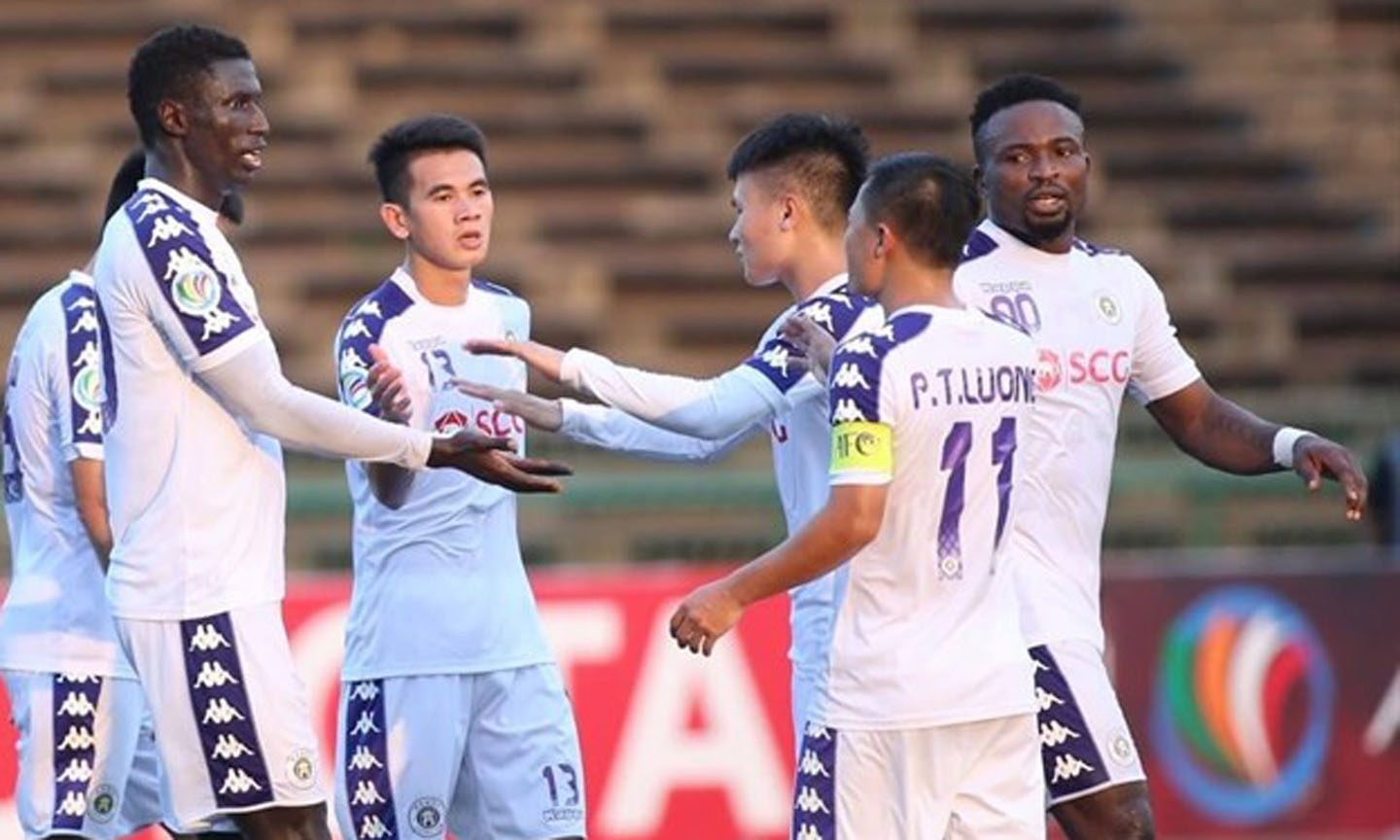 Hanoi FC's footballers (Photo: kenh14.vn)