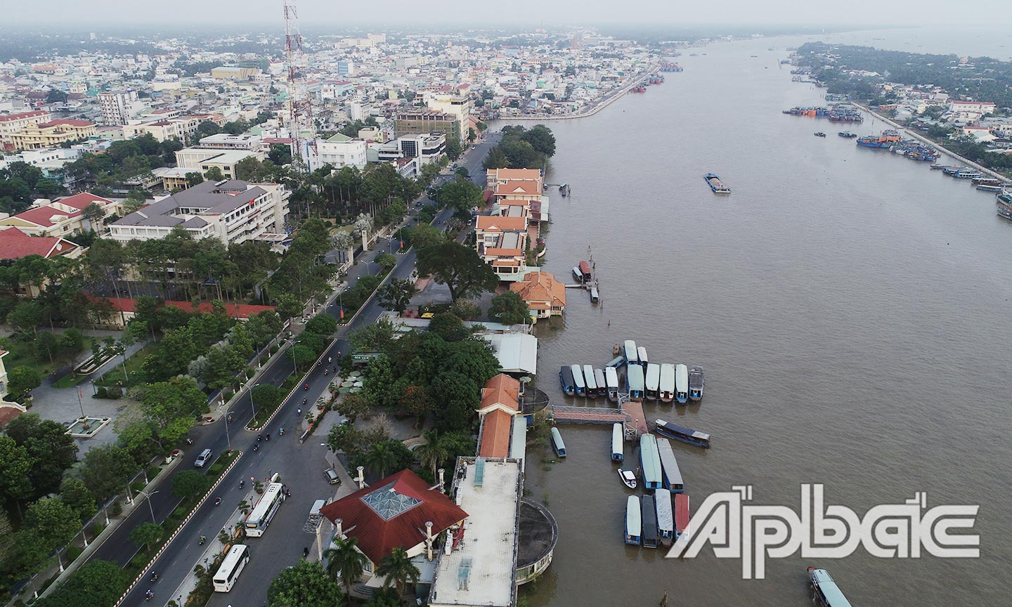 Bến tàu thủy Du lịch Mỹ Tho đang chuẩn bị đón du khách trở lại.