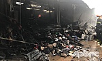 Cháy chợ Nhị Quý: Hàng chục ki-ốt bị thiêu rụi