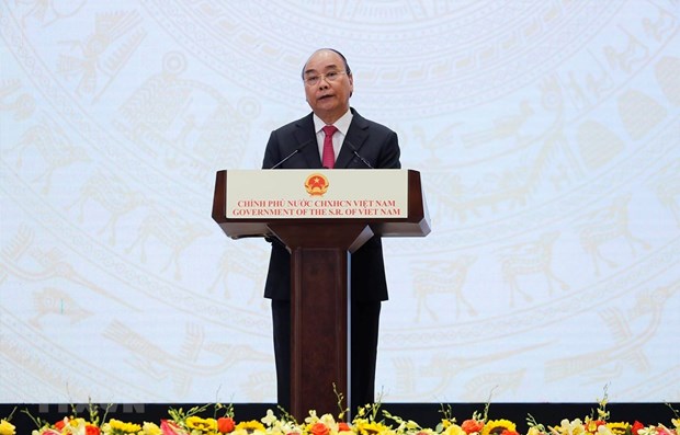 Prime Minister Nguyen Xuan Phuc speaks at the ceremony (Photo: VNA).