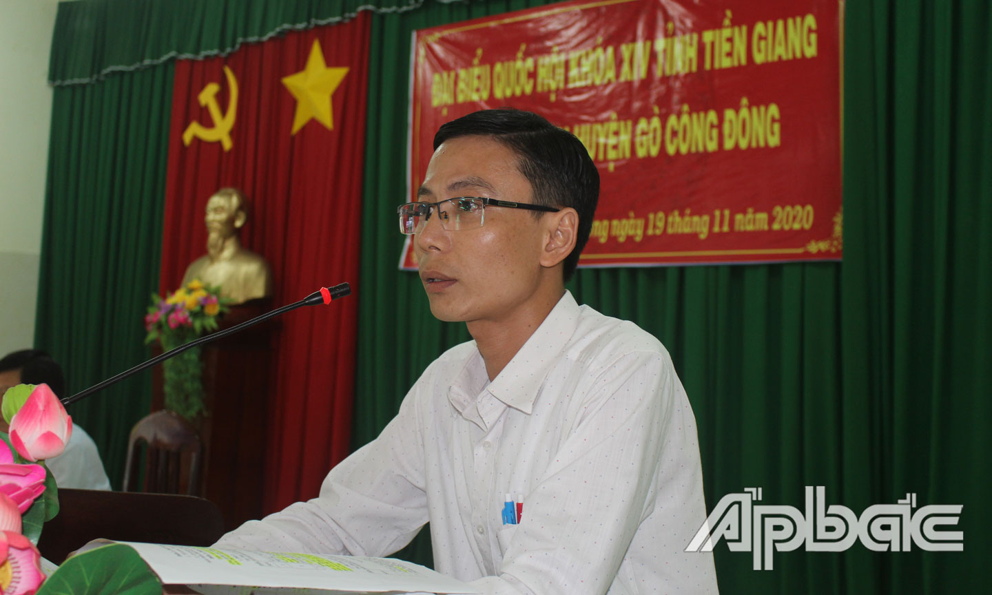 Phó Giám đốc Chi nhánh Văn phòng đất đai huyện Gò Công Đông Võ Hoàng Giang