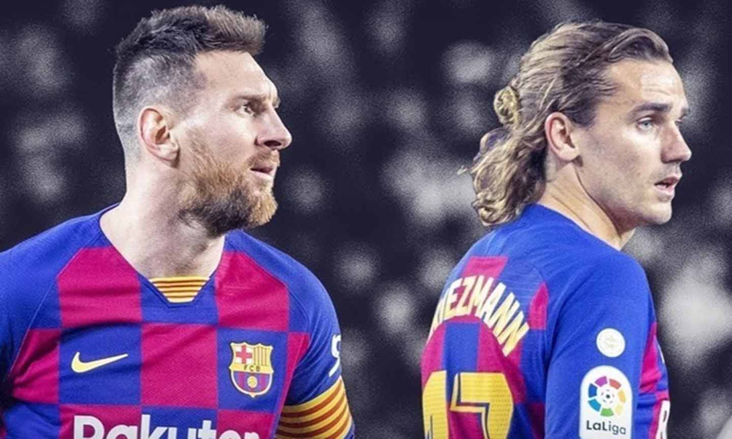 Messi và Griezmann không thể kết hợp cùng nhau là một trong những nguyên nhân dẫn đến phong độ trồi sụt của Barcelona. ẢNh: Vietnamnet.vn