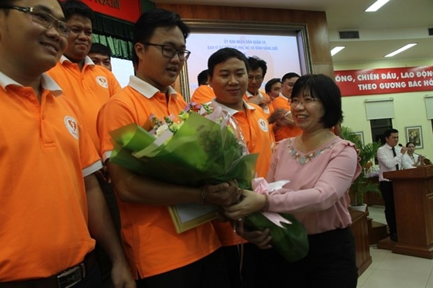 A club of men participating in the promotion of gender equality makes debut in Ho Chi Minh City. (Photo: phunuonline.com.vn).