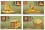 Stamps featuring Vietnam's gold treasures issued