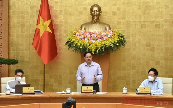 Prime Minister Pham Minh Chinh speaks at the event (Photo: NDO/Tran Hai).