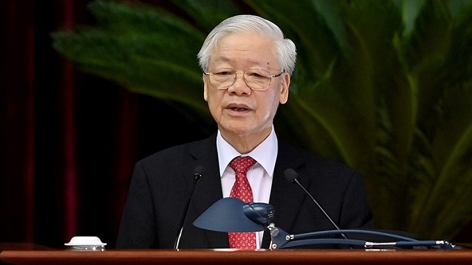  Party General Secretary Nguyen Phu Trong speaking at the event (Photo: NDO).