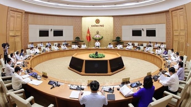 At the regular Government meeting in June 2021 (Source: VNA).