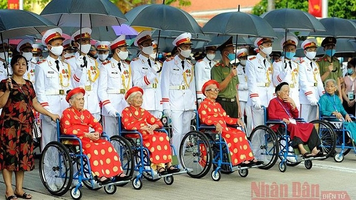  Vietnamese heroic mothers at an honouring event in 2020 in Hanoi. (Photo: NDO/Dang Khoa).