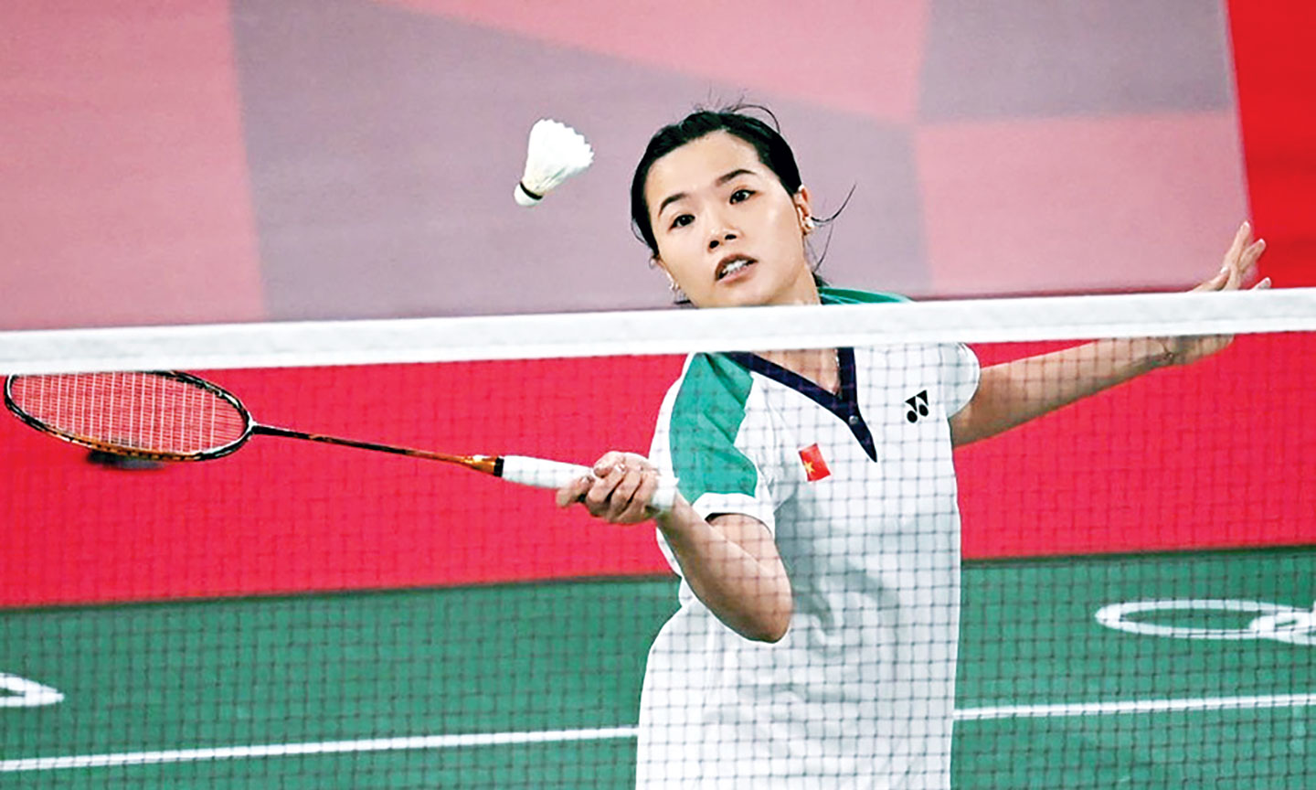 Tay vợt Thùy Linh là một trong những điểm sáng hiếm hoi của Đoàn Thể thao Việt Nam tại Olympic Tokyo 2021. 	Ảnh: Vietnamnet.vn.