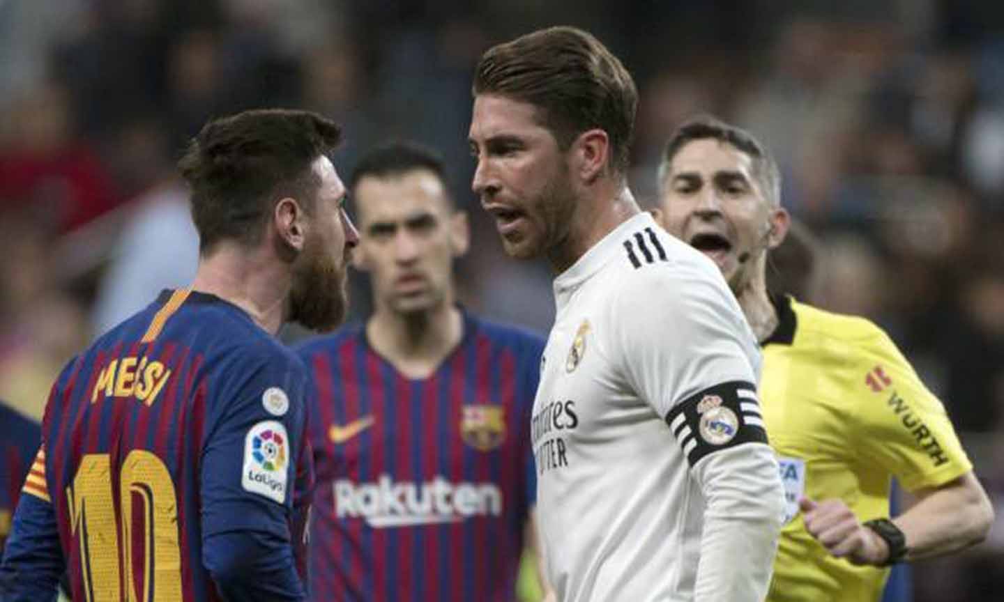 Messi và Ramos là hai kình địch trước khi về chung một màu áo. Ảnh: Vietnamnet.vn