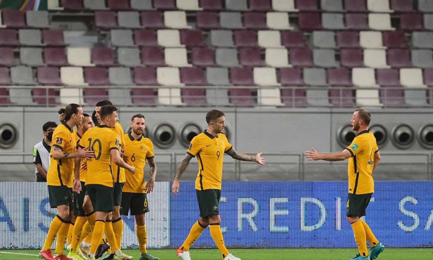 Các cầu thủ Australia với tầm vóc và đẳng cấp châu Âu đã cho thấy sức mạnh của mình sau chiến thắng 3-0 trước Trung Quốc. Ảnh: Vietnamnet.vn