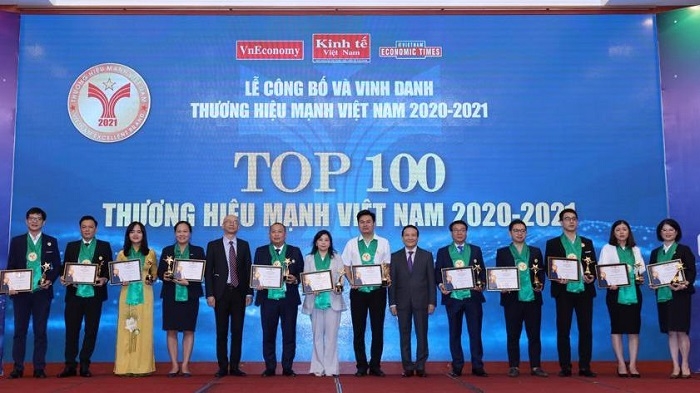 Leading Vietnamese brands honoured at the ceremony (Photo: VNA).