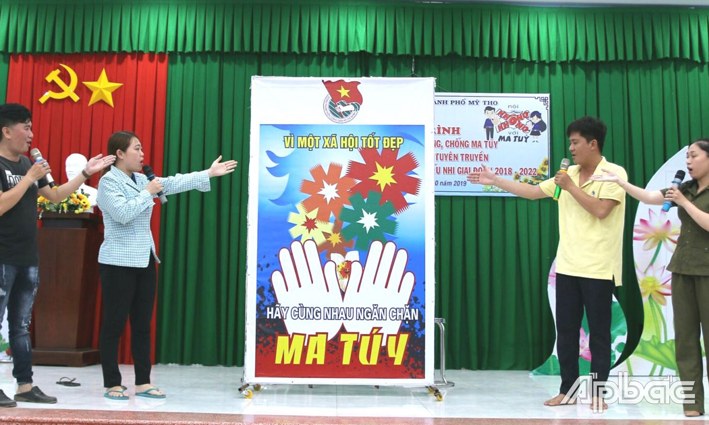 TP. Mỹ Tho tuyên truyền phòng, chống ma túy trong đoàn viên, thanh niên.