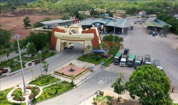 Lao Bao international border gate in the central province of Quang Tri. (Photo: VNA).
