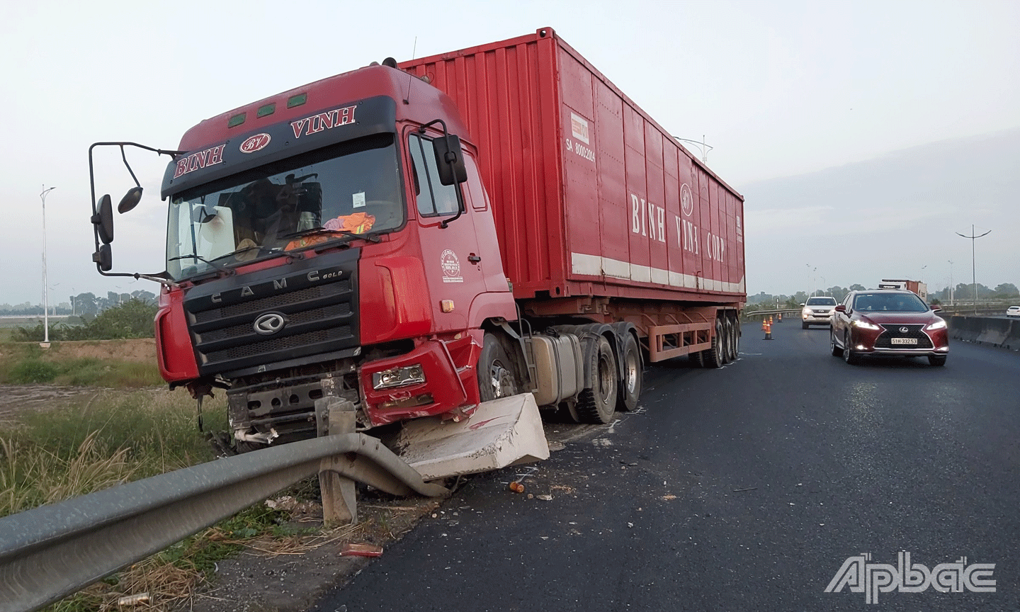 Hiện tường vụ tai nạn.