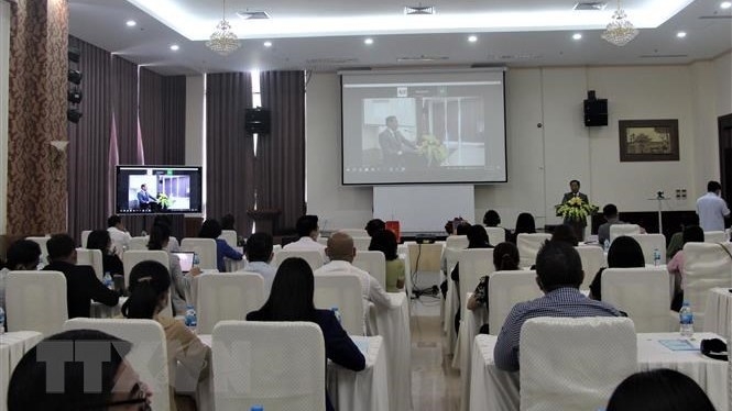 A seminar is held in An Giang province on January 20 to promote trade and investment between the US and the Mekong Delta localities. (Photo: VNA).