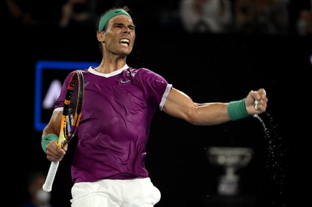 Nadal bùng nổ để gỡ hòa trước đối thủ. (Nguồn: Getty Images)