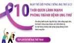 10 thói quen lành mạnh giúp phòng tránh bệnh ung thư