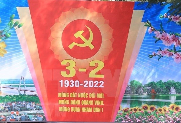 The Communist Party of Vietnam is celebrating its 92nd founding anniversary on February 3. (Photo: VNA).