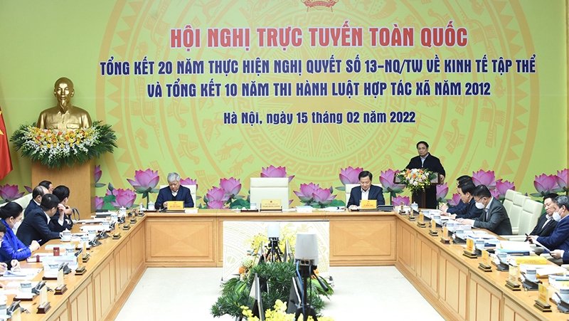 Prime Minister Pham Minh Chinh speaking at the conference (Photo: Tran Hai).