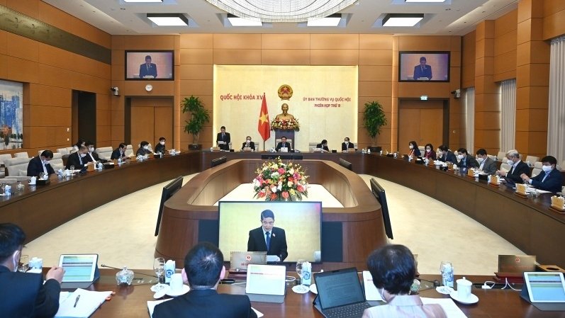 The session of the National Assembly Standing Committee (Photo: Duy Linh).