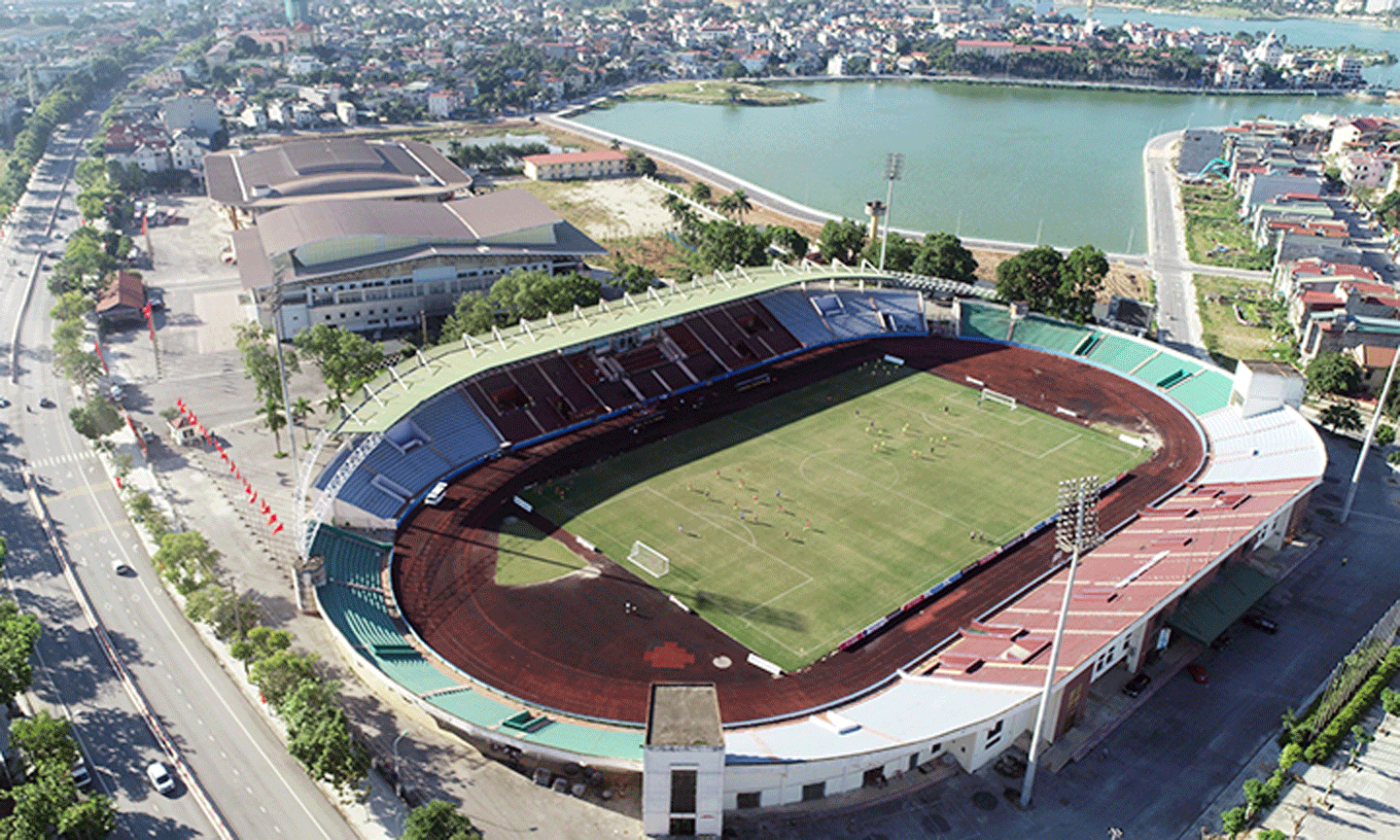 Sân vận động Việt Trì (Phú Thọ) nơi diễn ra các trận đấu môn bóng đá nam SEA Games 31.