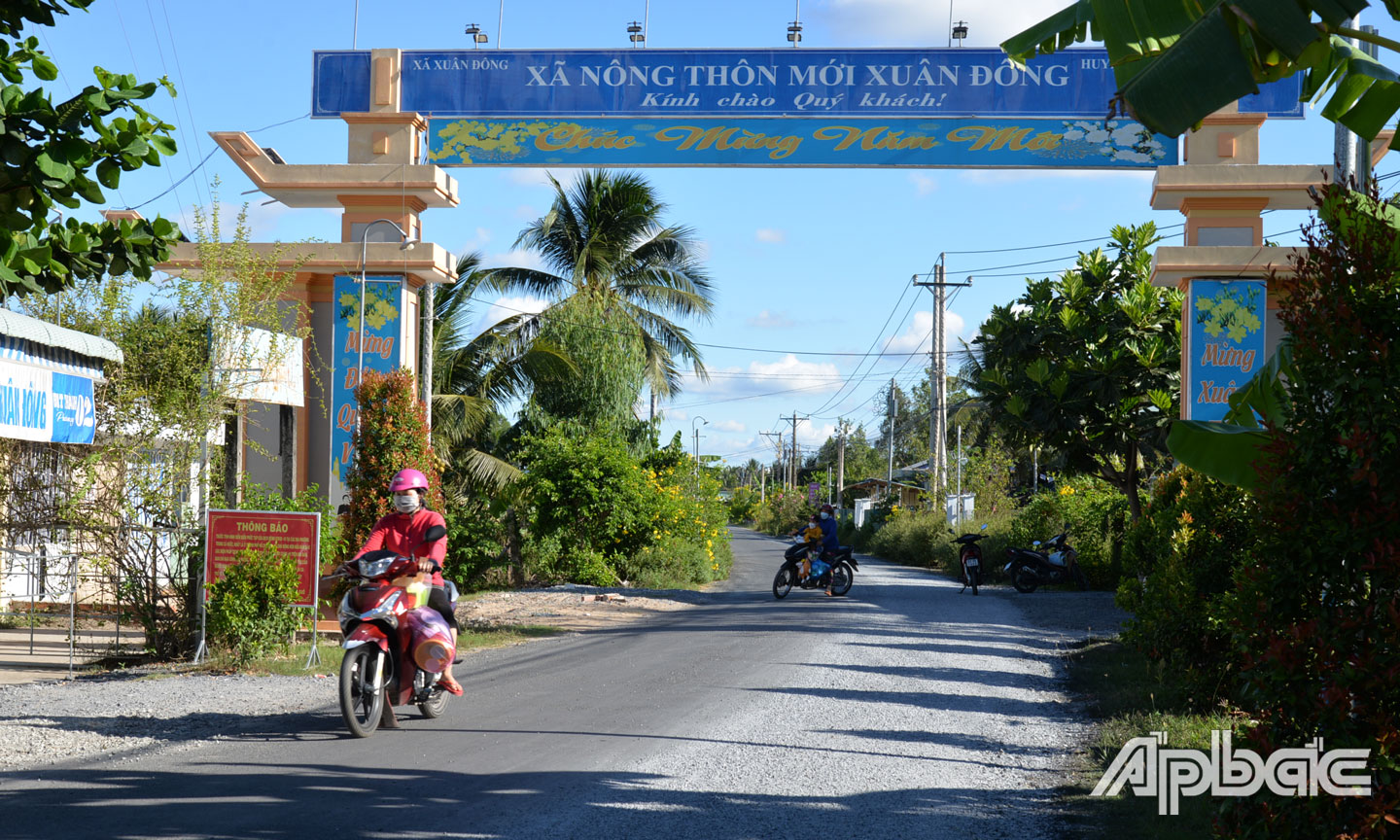 Xuân Đông phấn đấu đạt chuẩn xã nông thôn mới nâng cao vào năm 2023. 