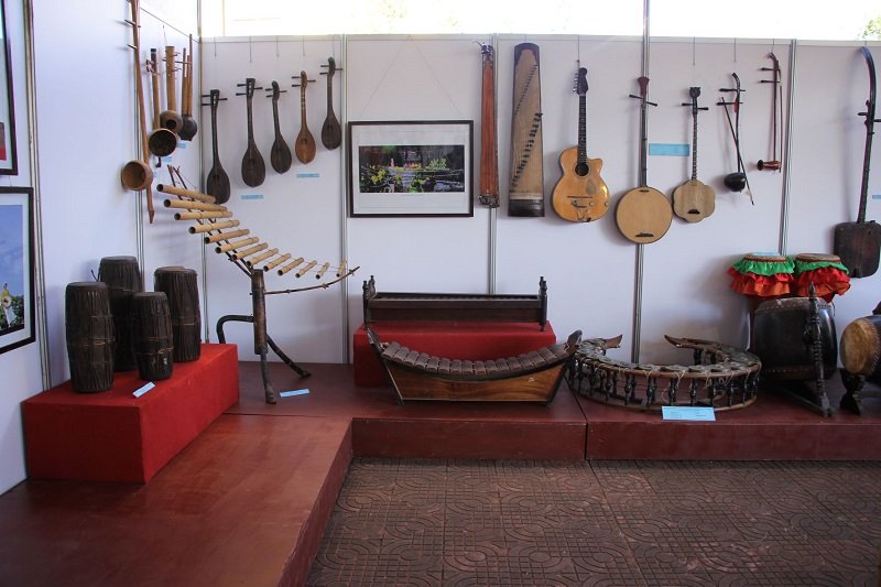 Some traditional Vietnamese musical instruments.