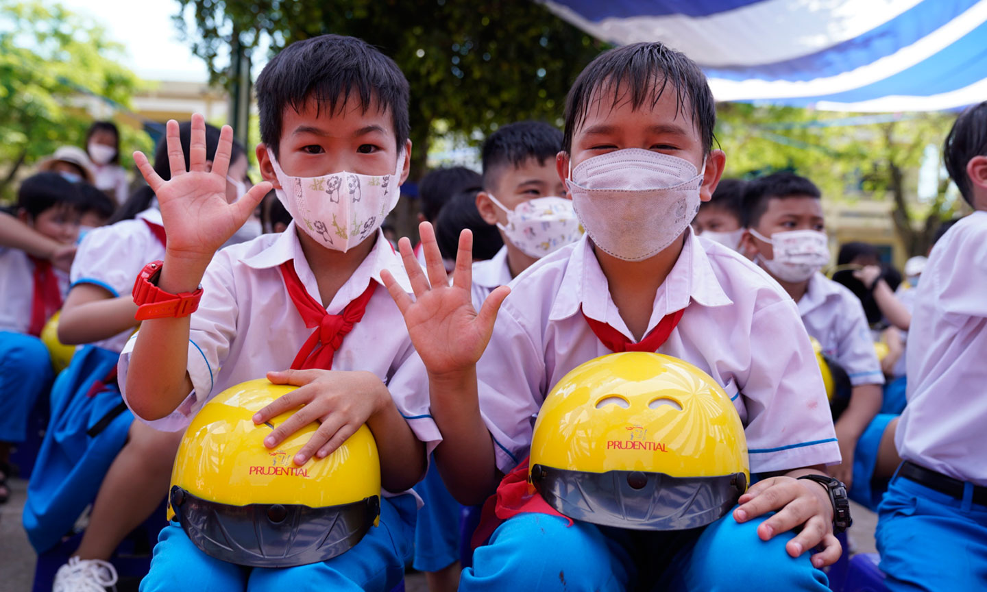 Chương trình “Đến trường an toàn” của Prudetial tạo được hiệu ứng đón nhận rộng rãi.