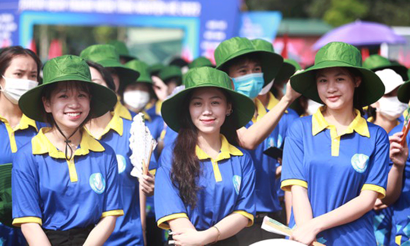Những gương mặt trẻ rạng rỡ trong lễ ra quân Chiến dịch Thanh niên tình nguyện hè 2022