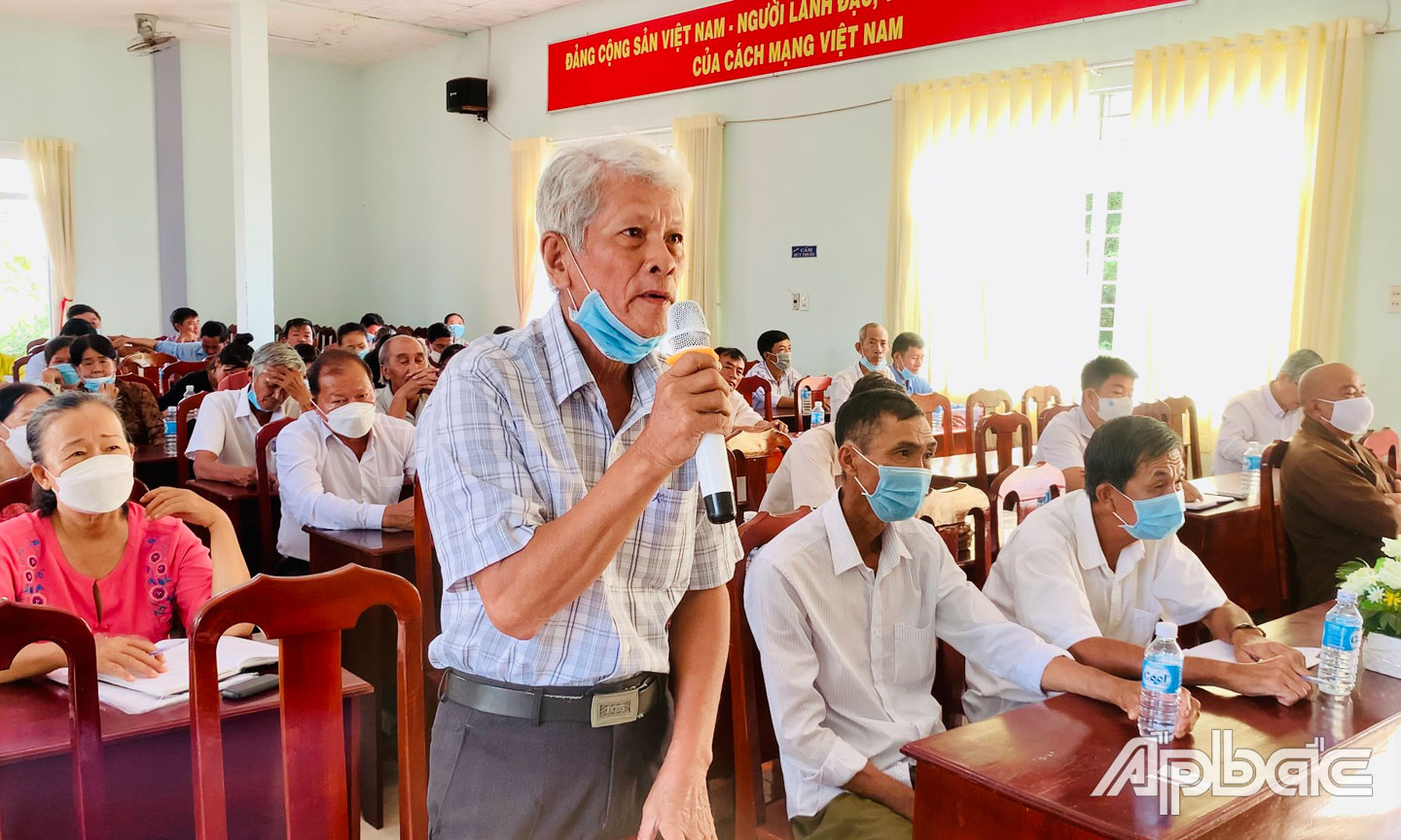 Cử tri phản ánh nhiều nhất là tình hình thiếu nước sạch sinh hoạt của người dân.
