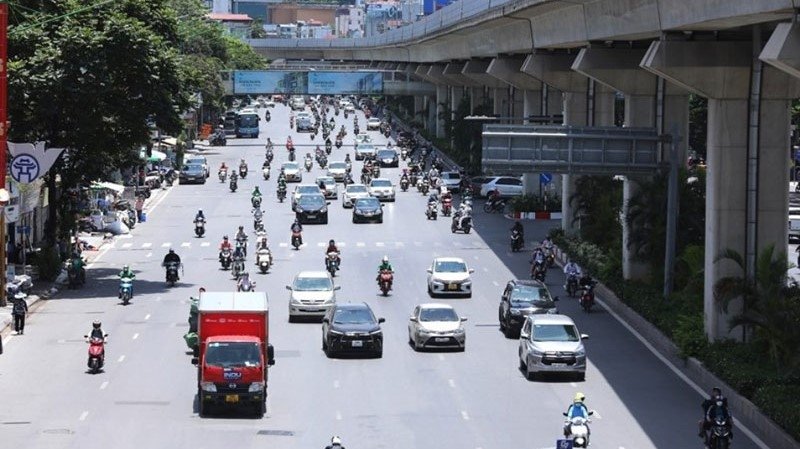 The Hanoi area today is hot and sunny, with temperatures above 38 degrees Celsius in some places.(Illustrative image).