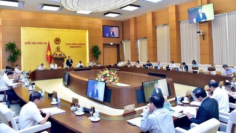 The 13th meeting of the National Assembly Standing Committee. (Photo: Duy Linh).