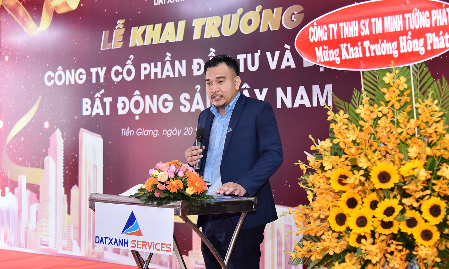 Tổng Giám đốc Lê Quốc Hưng phát biểu tại buổi lễ.