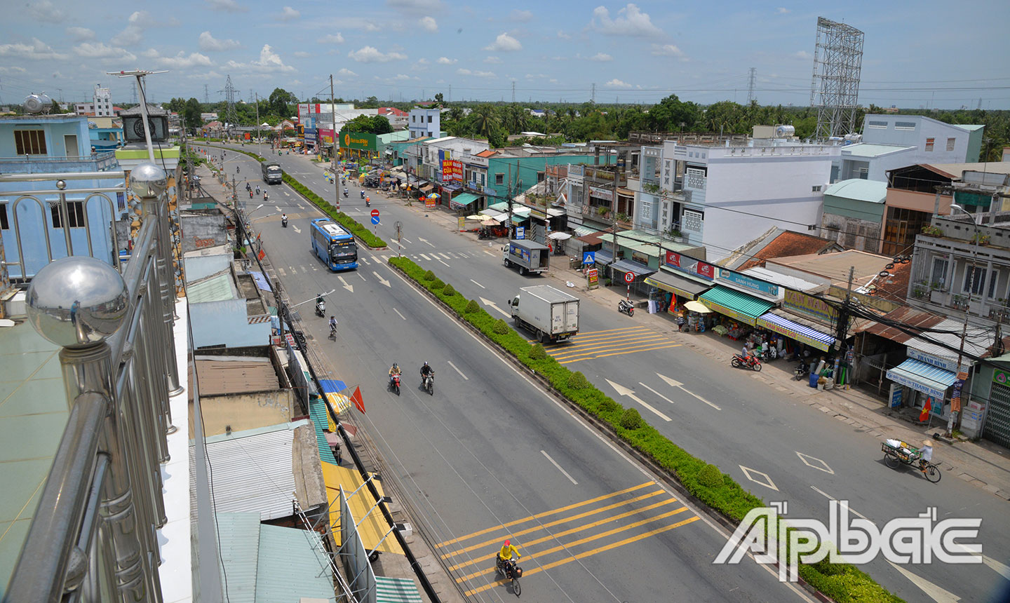 Một góc thị trấn Tân Hiệp.