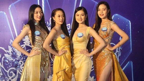 Contestants at Miss World Vietnam 2022 (Photo: VNA).