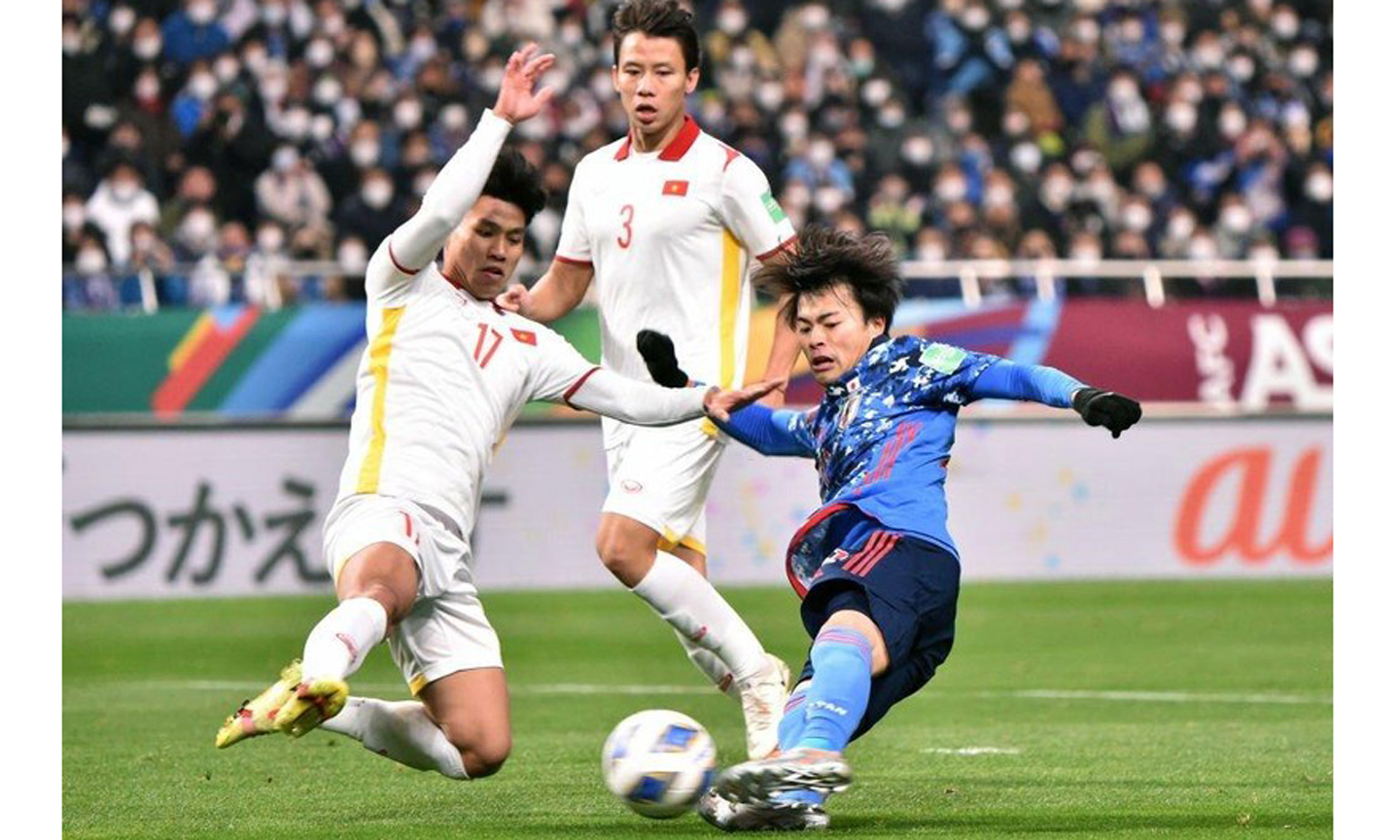 Đội tuyển Việt Nam hòa 1-1 Nhật Bản tại vòng loại thứ ba World Cup 2022. (Ảnh: Getty)
