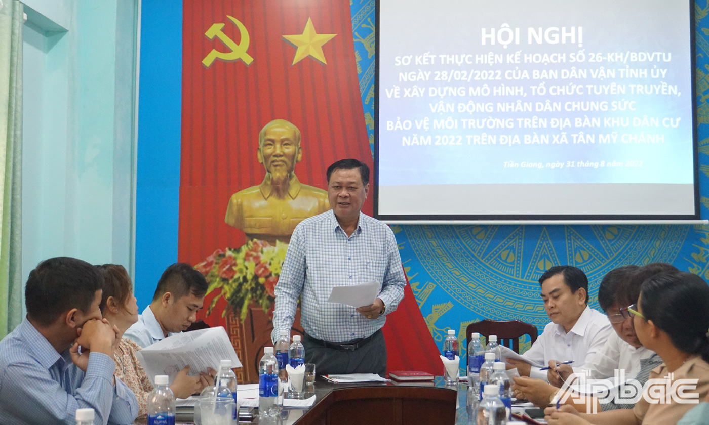 Đồng chí Nguyễn Trọng Hữu phát biểu tại hội nghị 