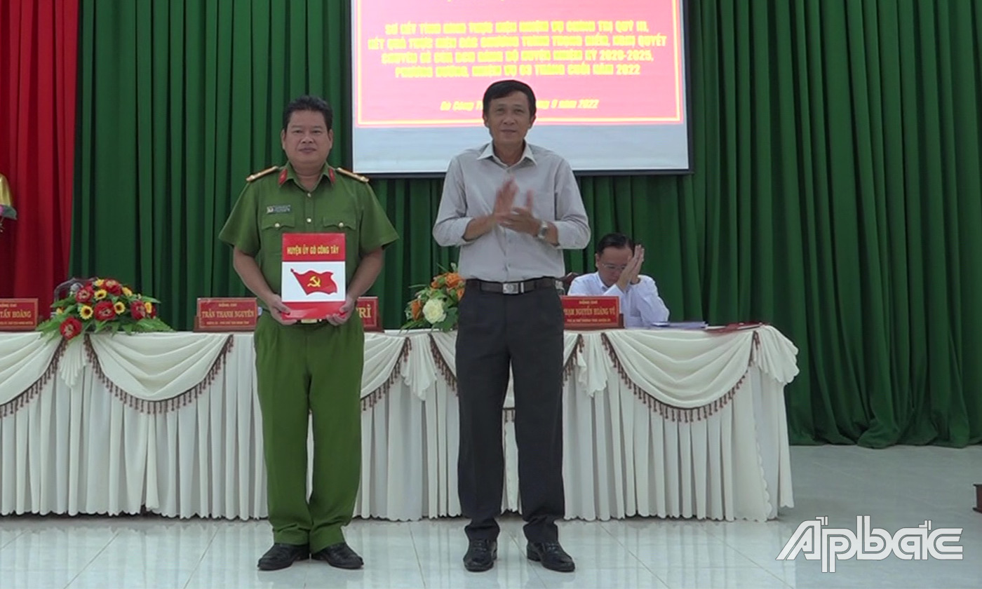Quyết định số 1004-QĐ/HU của Huyện ủy Gò Công Tây về việc chỉ định đồng chí Nguyễn Hải An